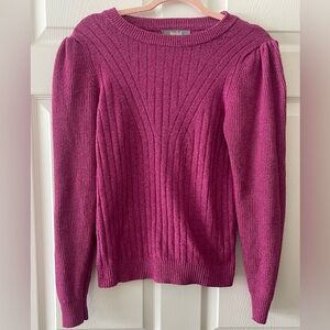 Marled Berry Crew Neck Sweater